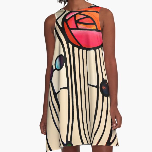 Charles Rennie Mackintosh - Window A-Line Dress