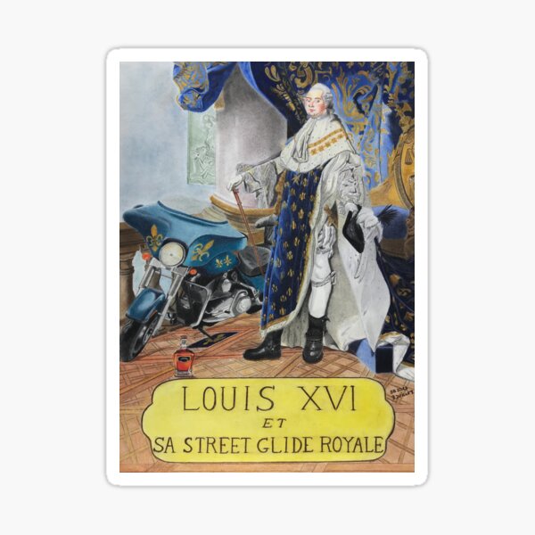 headless king louis XVI Sticker for Sale by lesincroyables