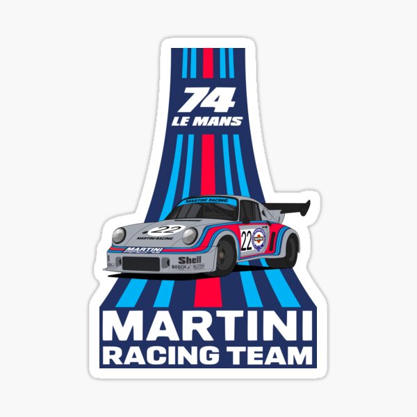 Martini Porsche Stickers for Sale