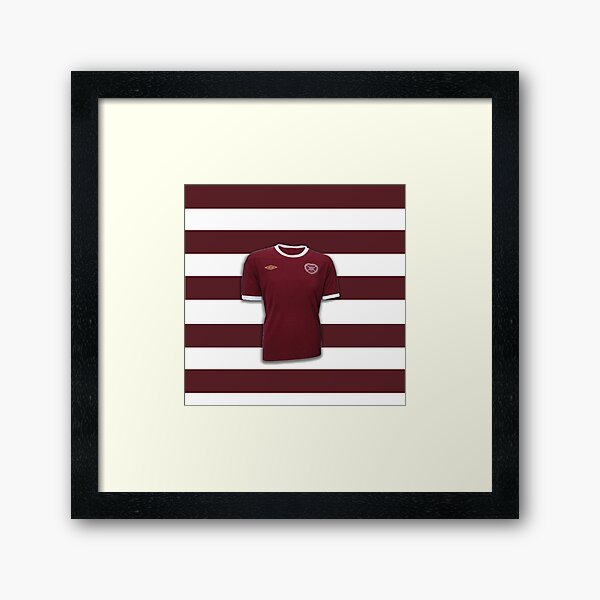 Hearts FC retro Framed Art Print