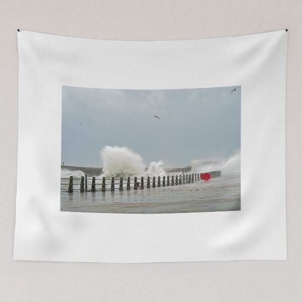 Item preview, Waves Breaking at Newhaven Harbour designed and sold by Sue Robinson.