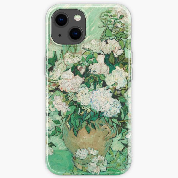 Vincent van Gogh Roses 1890 Painting iPhone Soft Case