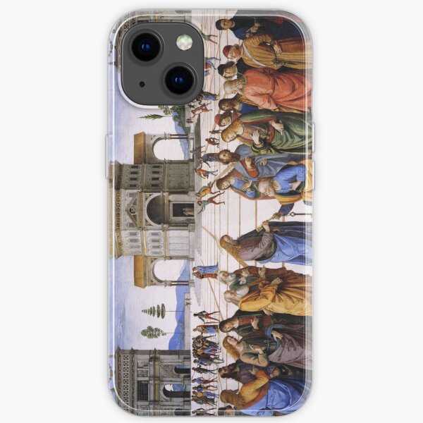 The Delivery of the Keys Painting by Perugino Sistine Chapel iPhone Soft Case