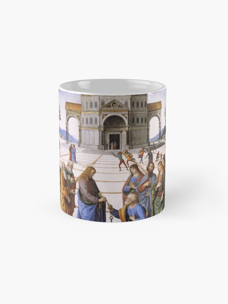 Alternate view of The Delivery of the Keys Painting by Perugino Sistine Chapel Mug