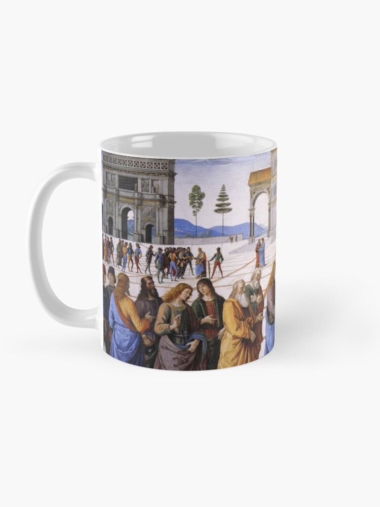 Alternate view of The Delivery of the Keys Painting by Perugino Sistine Chapel Mug