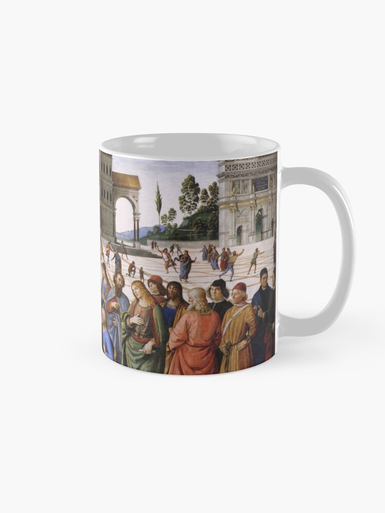 Alternate view of The Delivery of the Keys Painting by Perugino Sistine Chapel Mug