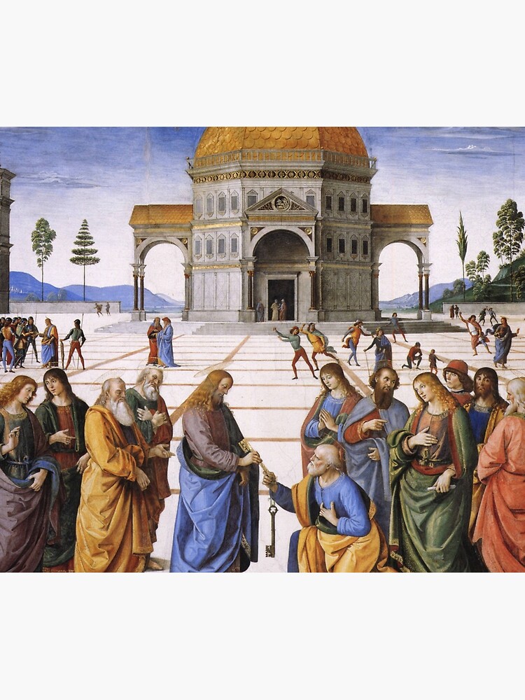 The Delivery of the Keys Painting by Perugino Sistine Chapel by podartist