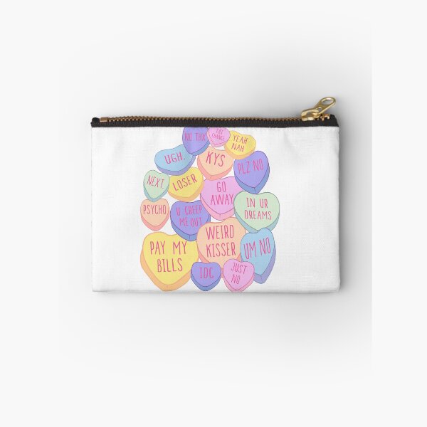 Item preview, Mean Anti Valentines Day Candy Conversation Hearts Singles  designed and sold by funnytshirtemp.