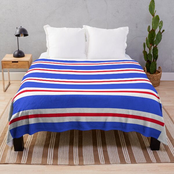 Item preview, Glasgow Rangers FC retro stripes designed and sold by Julie Bell.