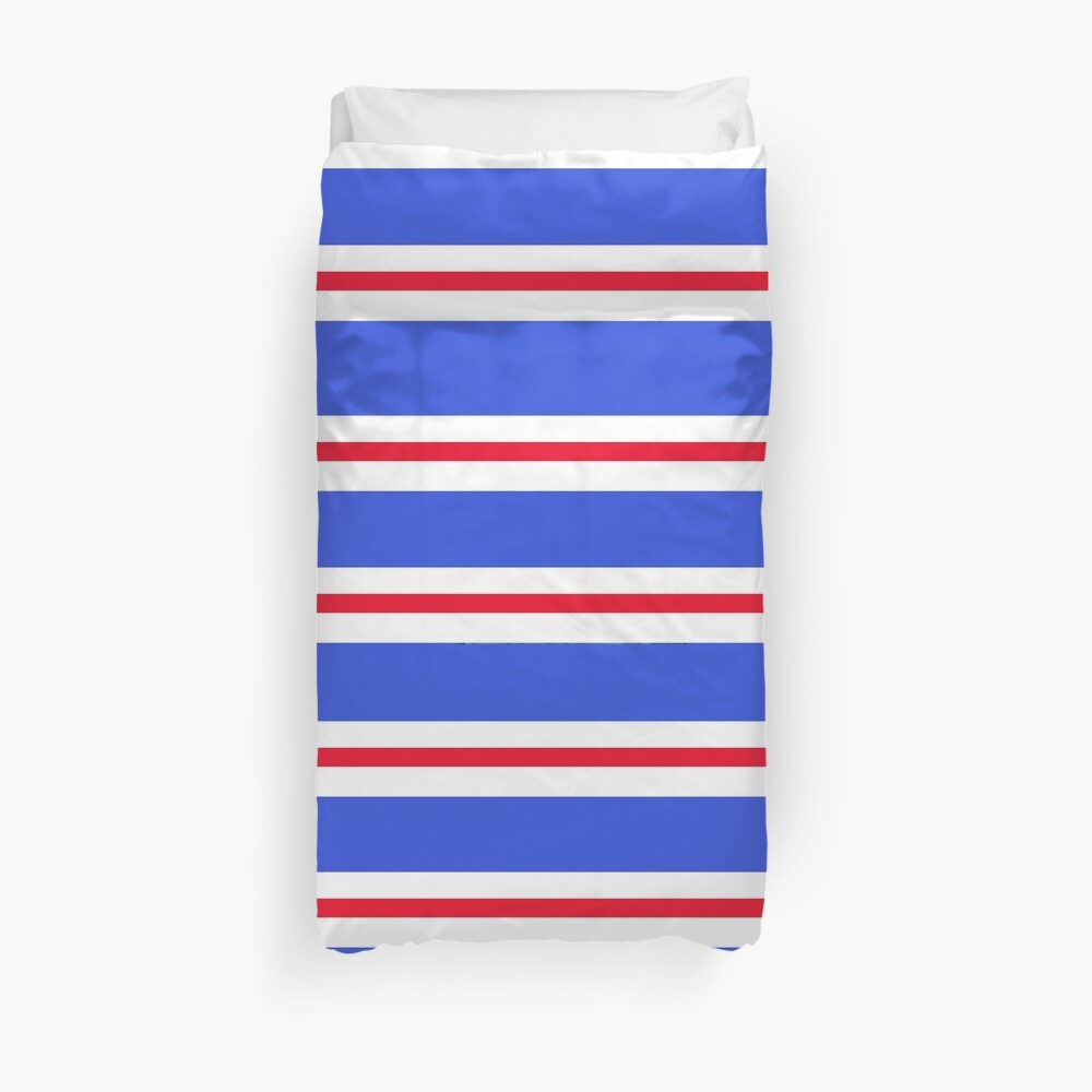 "Glasgow Rangers FC retro stripes" Duvet Cover by grantspics Redbubble