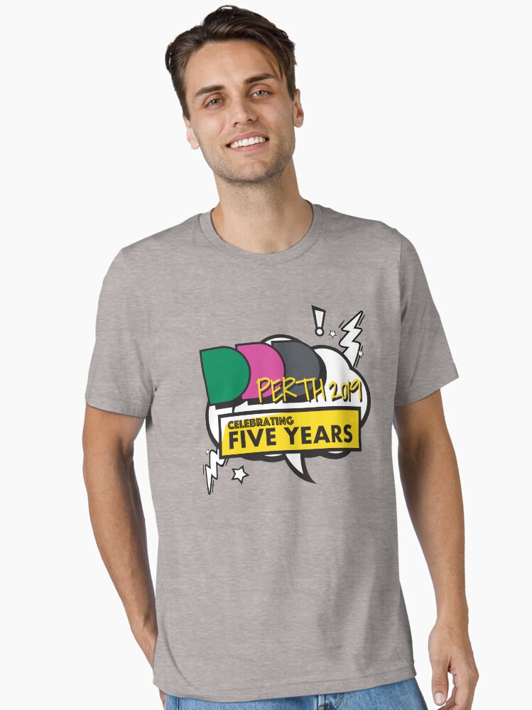 Thumbnail 1 of 7, Essential T-Shirt, DDD Perth - Celebrating 5 years designed and sold by dddperth.