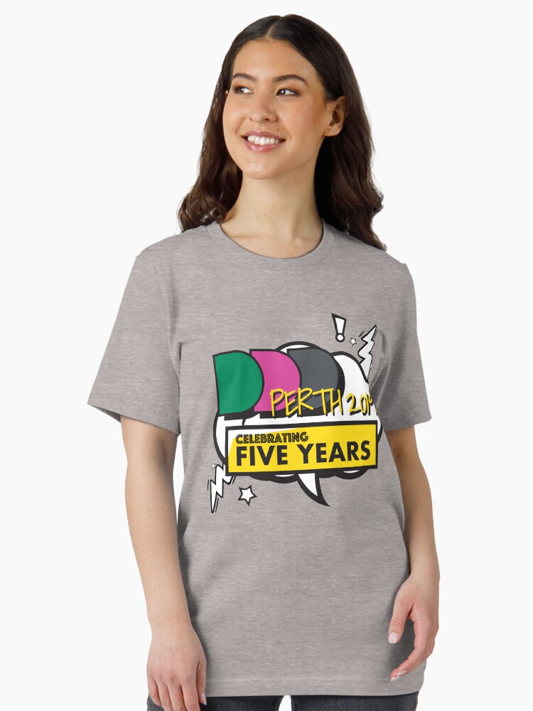 Thumbnail 2 of 7, Essential T-Shirt, DDD Perth - Celebrating 5 years designed and sold by dddperth.