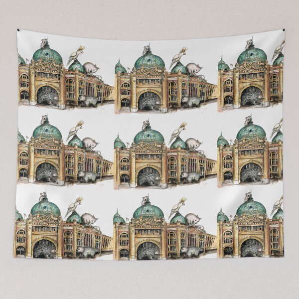 Item preview, Flinders street station Melbourne designed and sold by Jenny Wood.