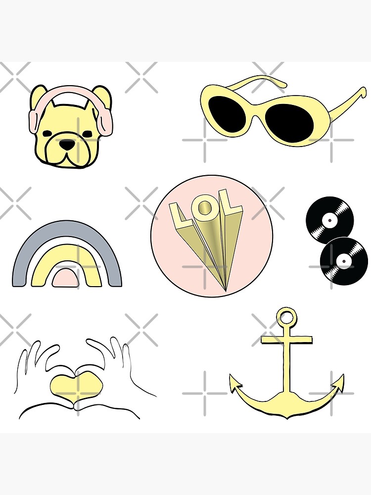 Light Yellow Be Kind Aesthetic Sticker Pack | Sticker