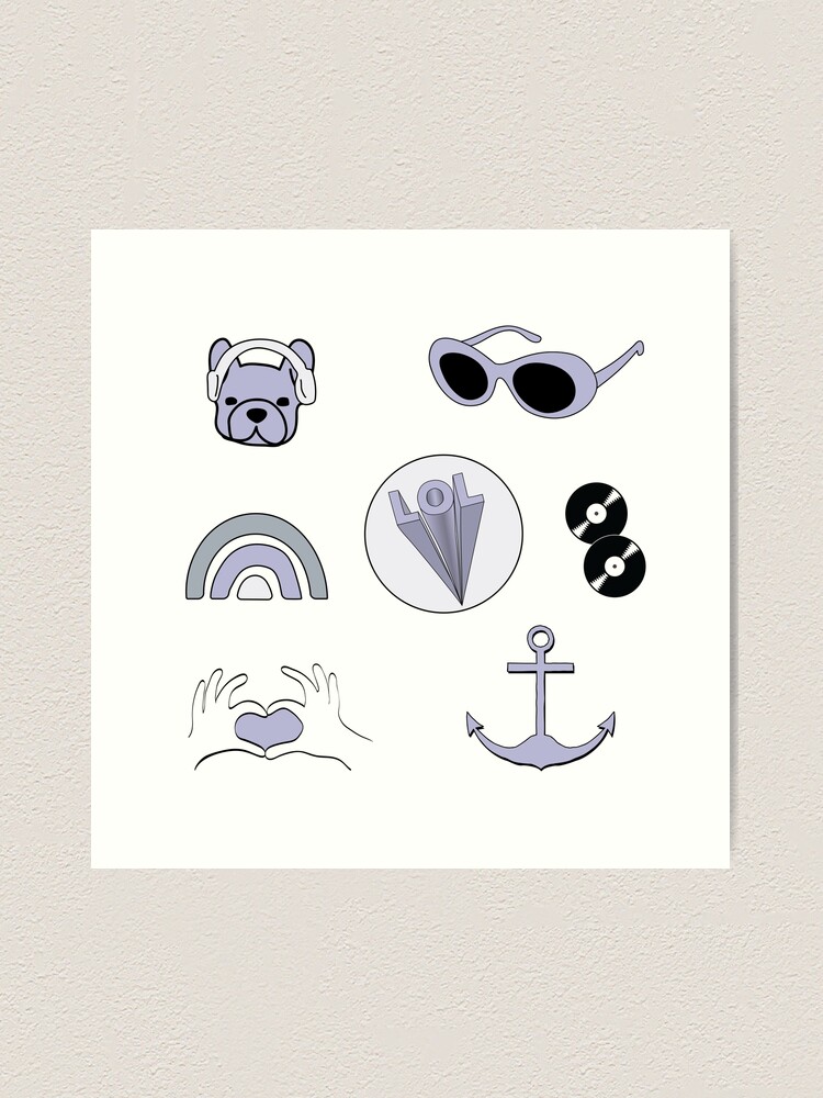 Light Peach Best Friends Aesthetic Sticker Pack Art Board Print for Sale  by The-Goods