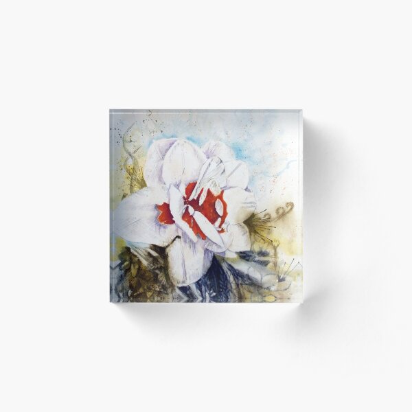 Floral Fantasy Acrylic Block