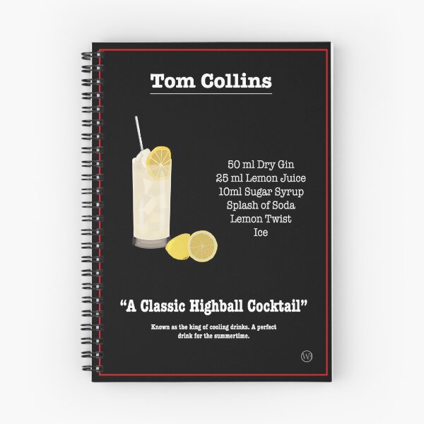 Item preview, Tom Collins Cocktail Recipe designed and sold by WayneBrant.