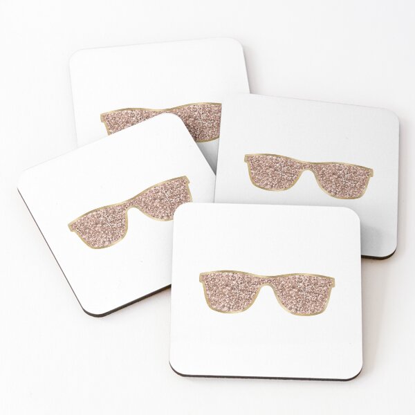 Item preview, Sunglasses - rose gold glitter designed and sold by RoseAesthetic.