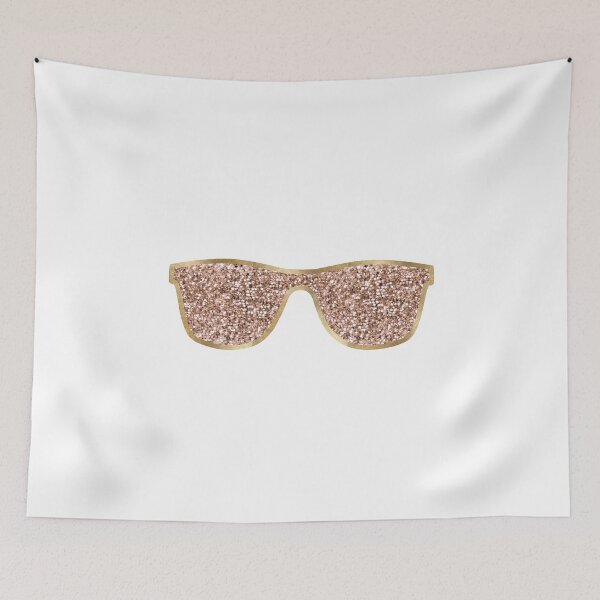 Item preview, Sunglasses - rose gold glitter designed and sold by RoseAesthetic.