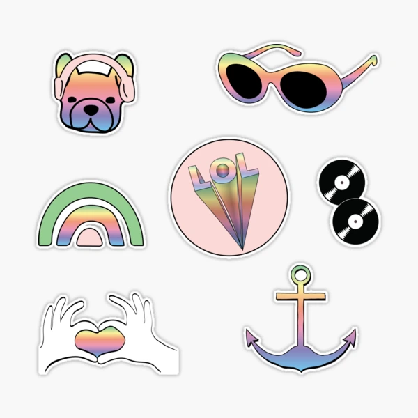 Pastel aesthetic sticker pack Sticker for Sale by swaygirls