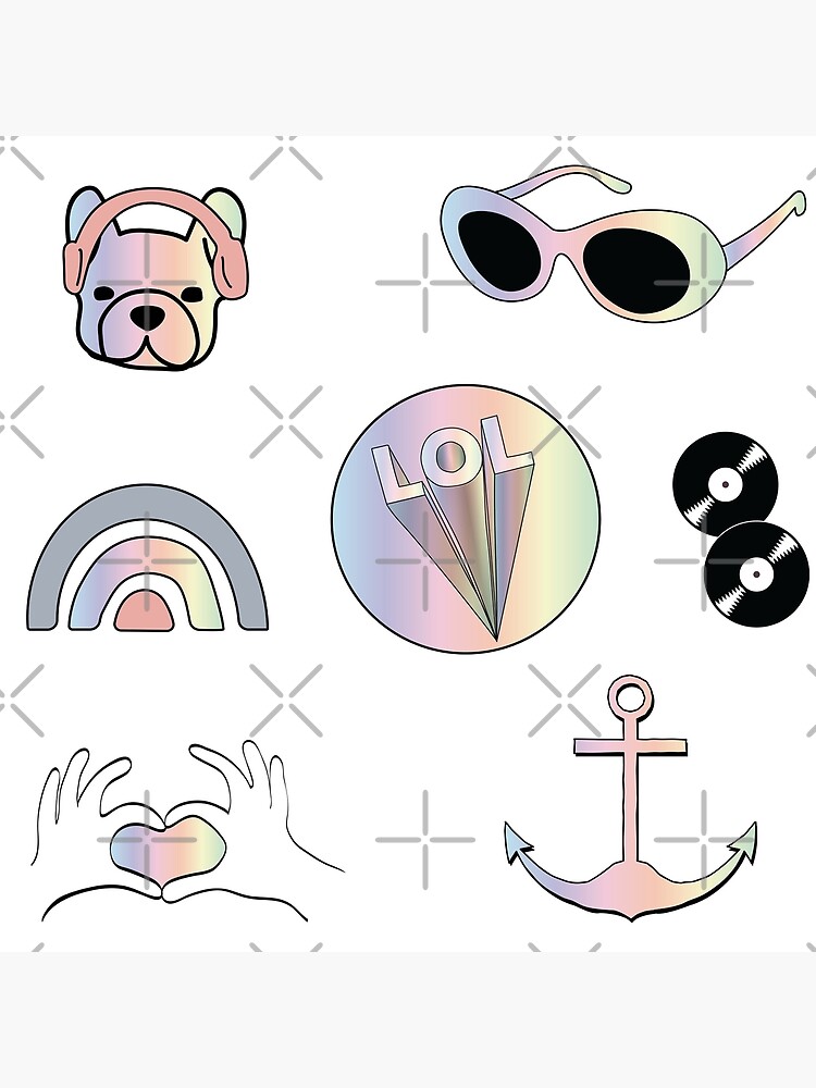 Pastel Rainbow Aesthetic Sticker Pack Poster for Sale by The-Goods