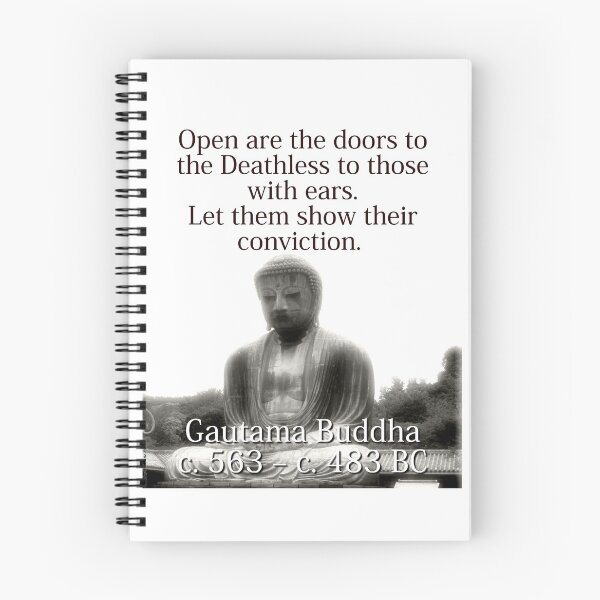 Item preview, Open Are The Doors To The Deathless - Buddha designed and sold by CrankyOldDude.