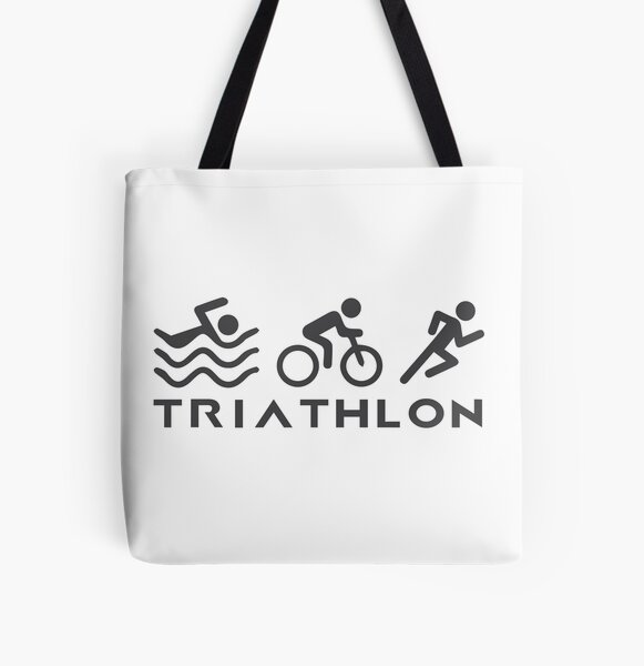 I Tri'd Triathlon Swim Bike Run Funny Grocery Travel Reusable Tote Bag 
