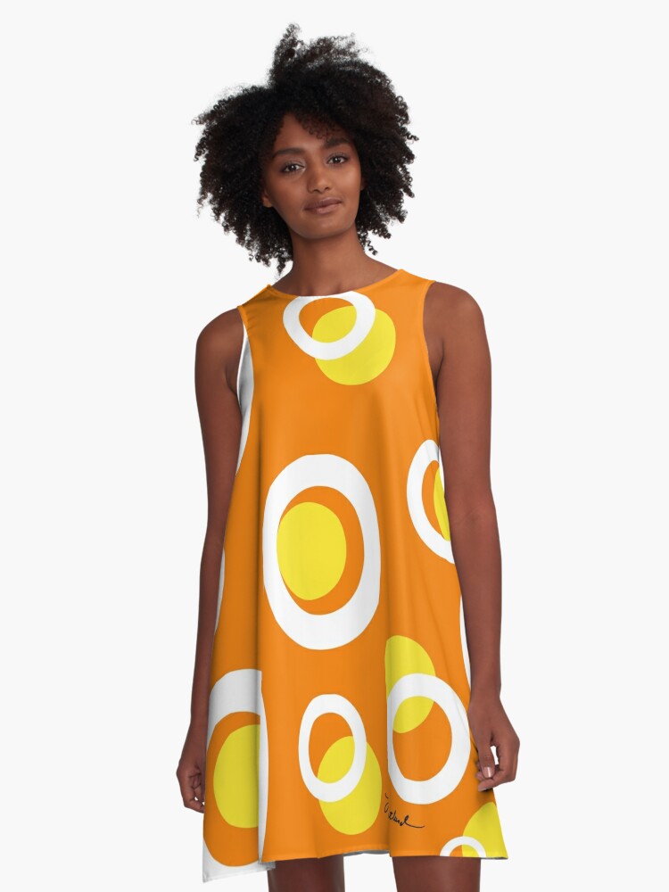 yellow mod dress