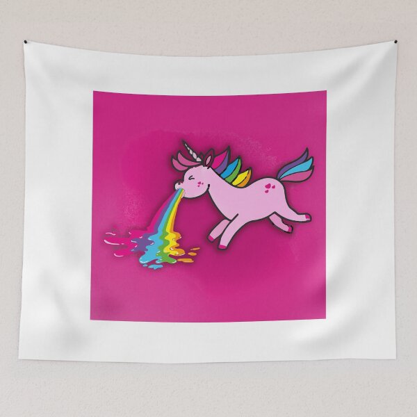 Item preview, puking unicorn pink designed and sold by theherbst131313.