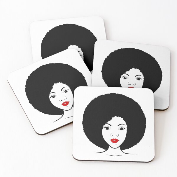 Item preview, Afro Black Girl Portrait with Puff Hair designed and sold by mrhighsky.