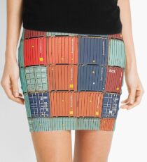 Rotterdam Harbour - Containers Mini Skirt