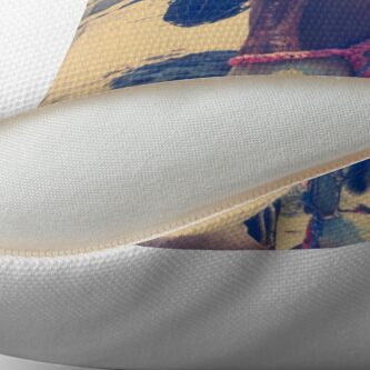 Alternate view of Santorini Donkey Throw Pillow