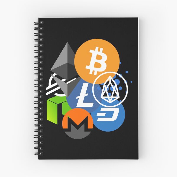 Item preview, Cryptocurrency Collage - Bitcoin, Ethereum, EOS, Litecoin, Cardano, Neo, Monero, Stellar, Dash T Shirt designed and sold by JackCurtis1991.