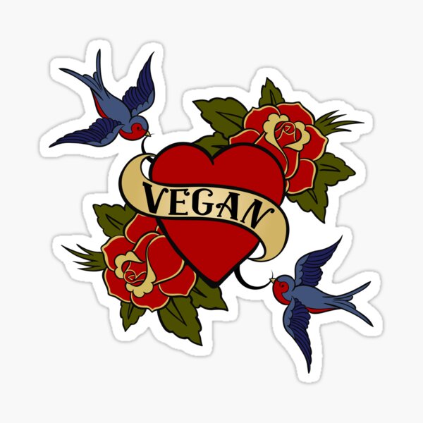 Artikel-Vorschau von Veganes Vintage-Tattoo, designt und verkauft von Epitome Girl.