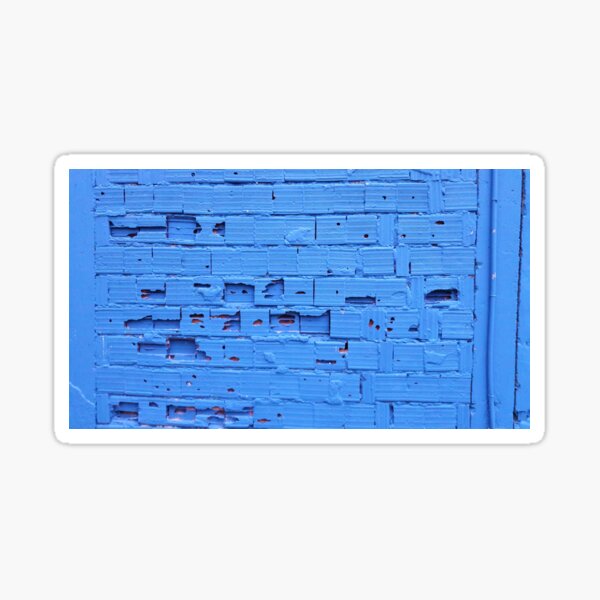 Blue Bricks Sticker
