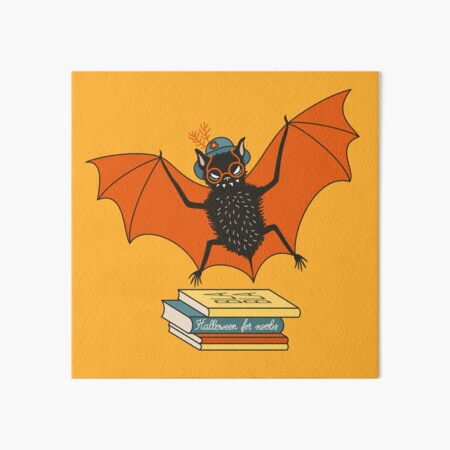 Bat granny in the library Art Board Print