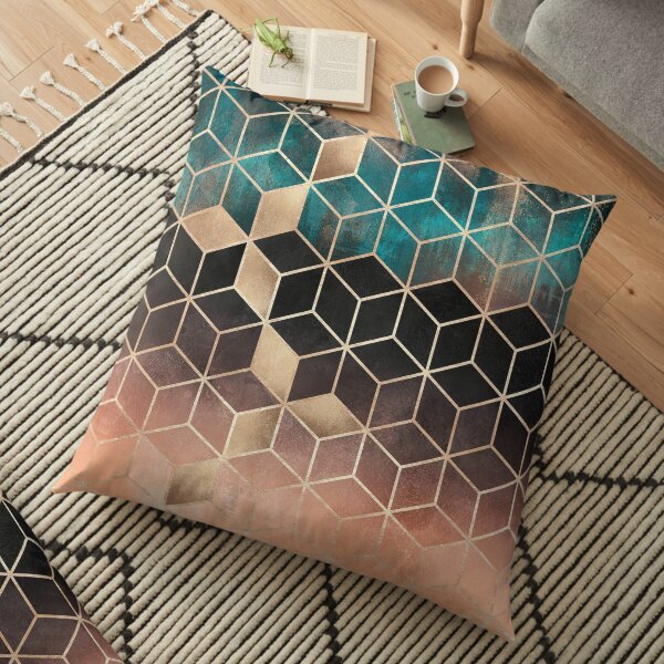 Ombre Dream Cubes Floor Pillow