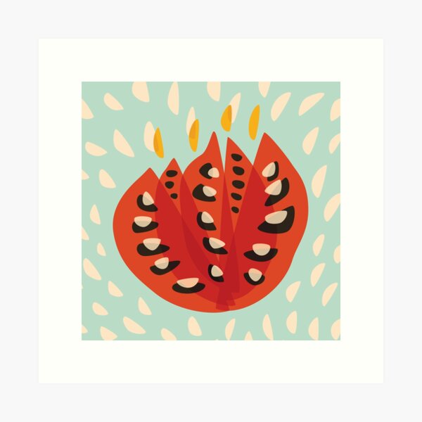 Abstract Red Tulip Flower In Spring Art Print