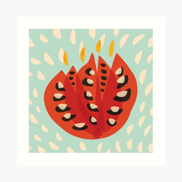 Abstract Red Tulip Flower In Spring Art Print