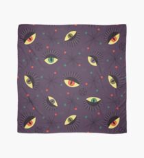 Reptile witch eyes retro pattern Scarf