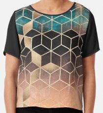 Ombre Dream Cubes Chiffon Top