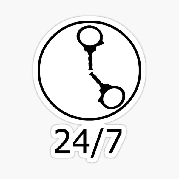 24/7 Femdom Pegatina