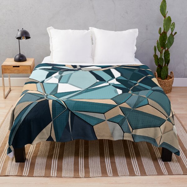 Item preview, Turquoise And Tan Geometric Pattern designed and sold by Phil Perkins.