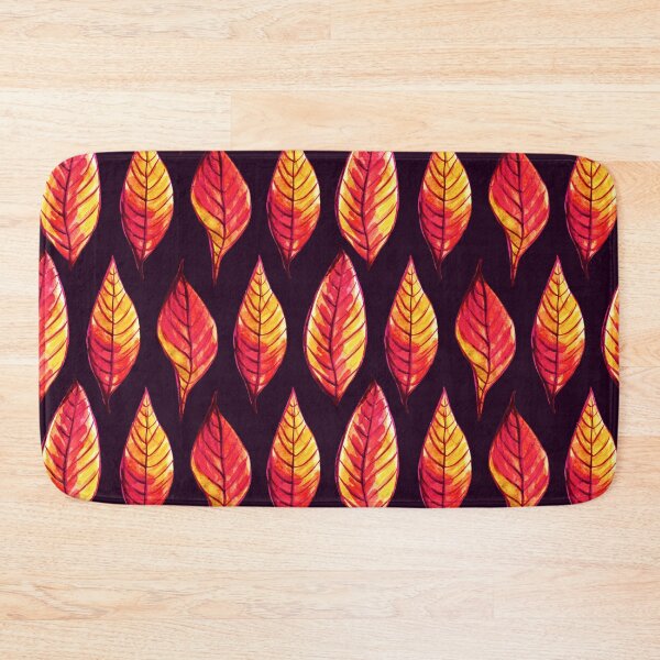Item preview, Vibrant autumn leaves pattern in red and yellow designed and sold by Boriana Giormova.