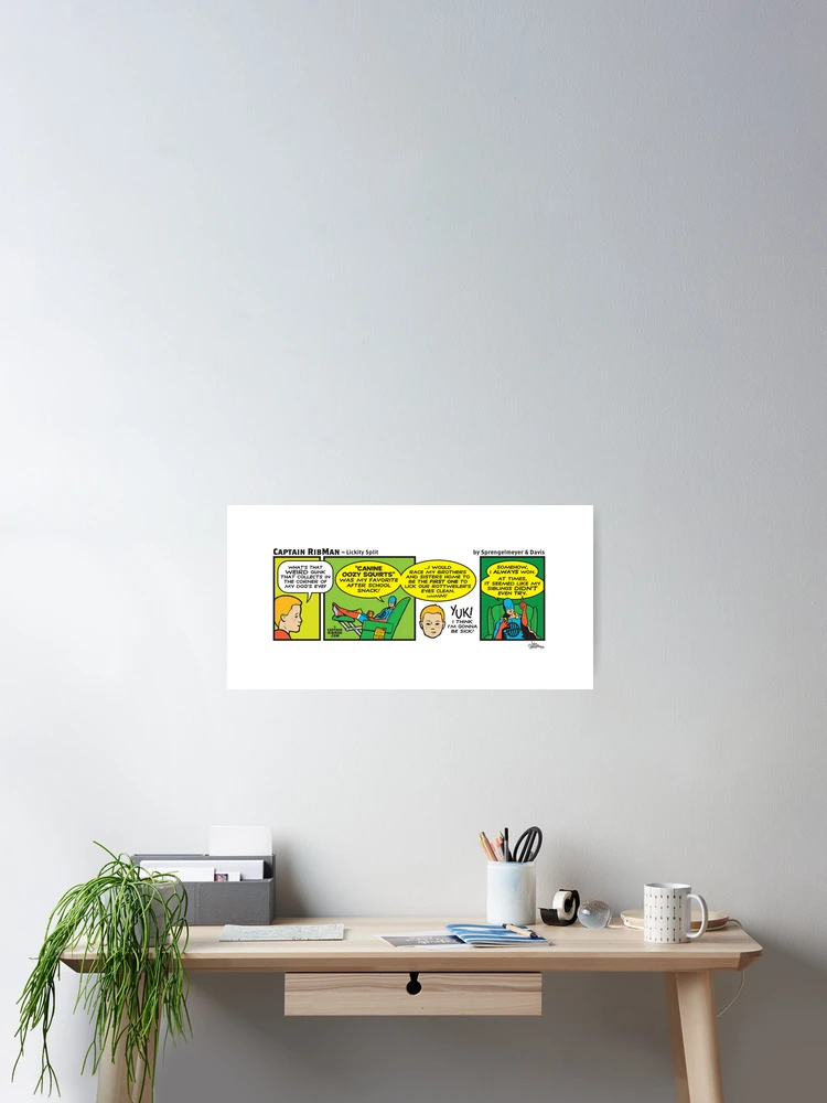 Aperçu 2 sur 3. Poster avec l'œuvre Lickity Split - Captain RibMan créée et vendue par Captain RibMan.