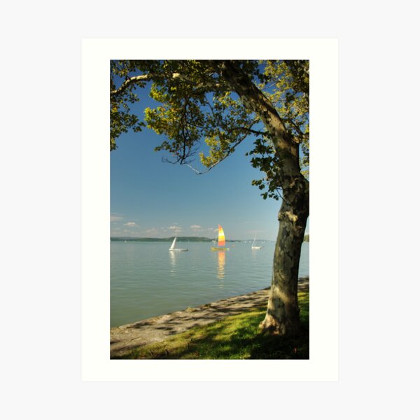 Summer at Lake Balaton Art Print