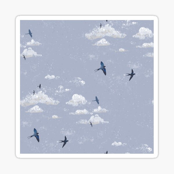May Swallows II Sticker