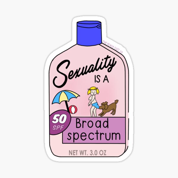 Sexuality Is A Broad Spectrum - The Peach Fuzz Sticker