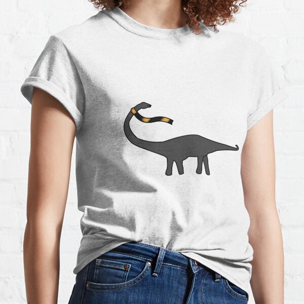 Dippy the Dinosaur Steelers Black and Yellow Scarf Essential T-Shirt for  Sale by Nuclearnicole