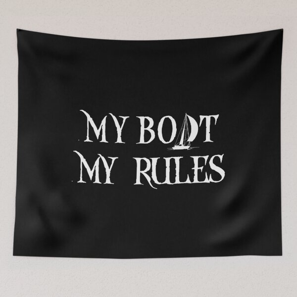 Item preview, BOATING FISHERMAN SAILING graphic - MY BOAT MY RULES designed and sold by rdorsey8.